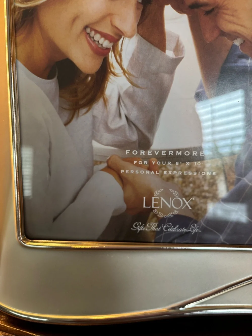 Lenox Silver Curved Picture Frame with Heart Accent